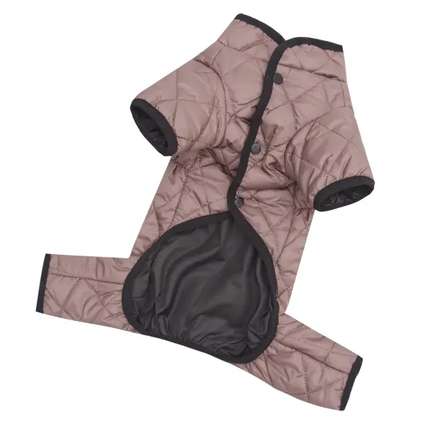 Комбінезон двосторонній стьобаний беж AS-11